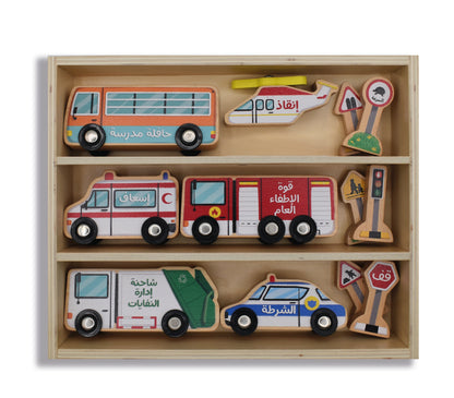 Wooden Vehicles Set